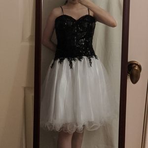 Juliet Fashion Milex Black and White Dress